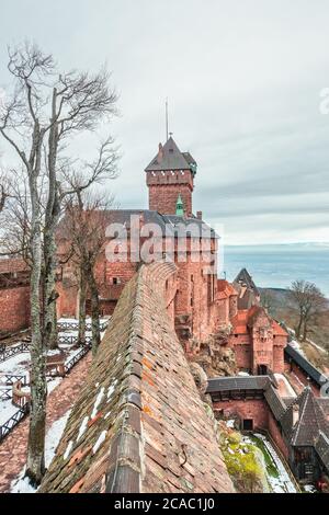 The castle of Haut-Koenigsbourg in Alsace, France Stock Photo