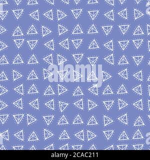 doodle gemstones seamless vector pattern Stock Vector