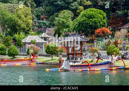 Tirta Gangga Water Palace (Taman Tirtagangga), former kings palace in Karangasem, Bali, Indonesia Stock Photo