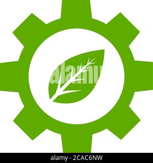 Gear icon logo design template vector isolated Stock Vector