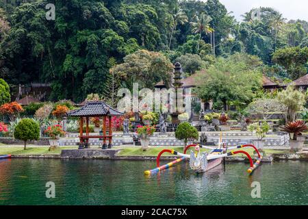 Tirta Gangga Water Palace (Taman Tirtagangga), former kings palace in Karangasem, Bali, Indonesia Stock Photo