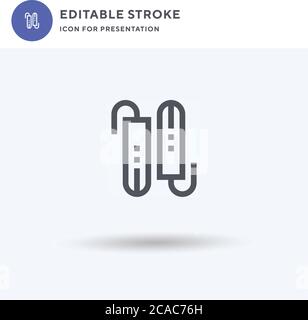 Tampon icon vector, filled flat sign, solid pictogram isolated on white, logo illustration. Tampon icon for presentation. Stock Vector