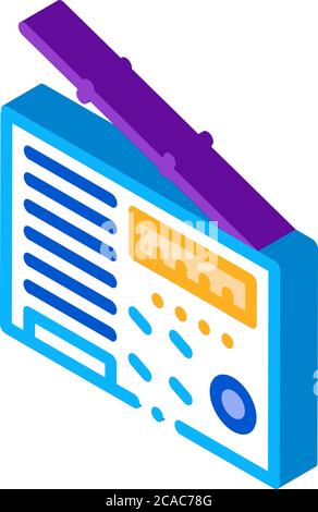 radio device isometric icon vector illustration Stock Vector