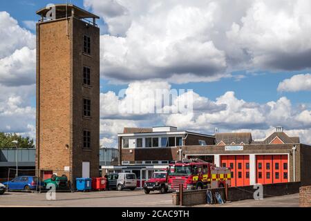 EAST GRINSTEAD, WEST SUSSEX/UK - AUGUST 3 : View of the fire station in East Grinstead on August 3, 2020 Stock Photo