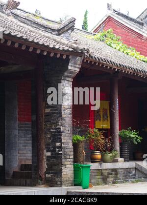 The Building in Shaolin Temple with Detail Architecture. The Shaolin Monastery is also known as the Shaolin Temple. Dengfeng, Zhengzhou City, Henan Pr Stock Photo