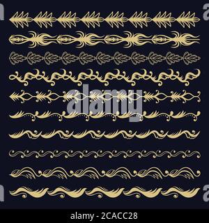 collection set border vector illustration for your company or brand Stock Vector