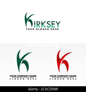 K logo Latter can be used for companies and businesses Stock Vector