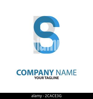 SP or PS initial logo concept can be used for companies and businesses Stock Vector