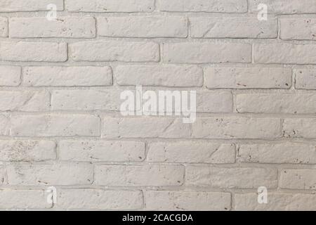 Modern white brick wall texture for background Stock Photo