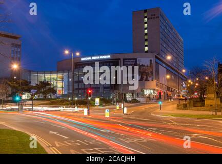 Eveing view of the National Media Museum in Bradford, West Yorkshire Stock Photo