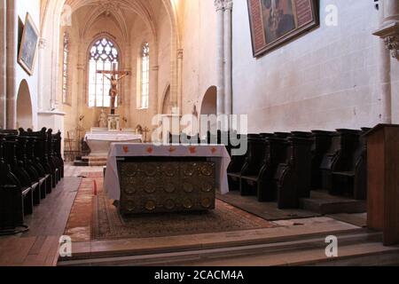 saint-ferreol church in saint-fargeau in burgundy (france) Stock Photo