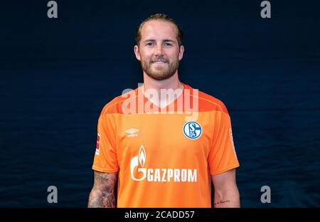 Gelsenkirchen, Germany. 06th Aug, 2020. Football, Bundesliga: FC Schalke 04 - Photo session, the official photo session of the Schalker licensed team (portraits) for the 2020/2021 season. Credit: Guido Kirchner/dpa/Alamy Live News Stock Photo