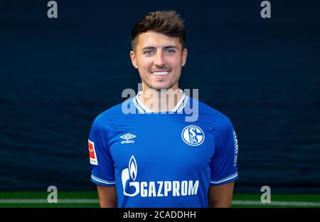Gelsenkirchen, Germany. 06th Aug, 2020. Football, Bundesliga: FC Schalke 04 - Photo session, the official photo session of the Schalker licensed team (portraits) for the 2020/2021 season: Schalkes Alessandro Schöpf. Credit: Guido Kirchner/dpa/Alamy Live News Stock Photo