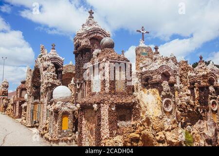 The Arcades at Grotto of the Redemption in West Bend, Iowa Stock Photo