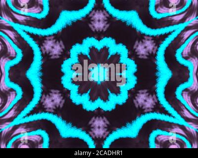 Aqua grey Abstract Indian Stylized Backdrop. Seamless Tie Dye Texture. Watercolor Background Drawing. Decorative Style. Batik Traditional. Blur patter Stock Photo