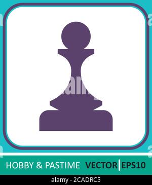 chess. Vector Icon. Simple vector illustration for graphic and web design. Stock Vector