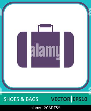 Suitcase, travel. Vector Icon. Simple vector illustration for graphic and web design Stock Vector