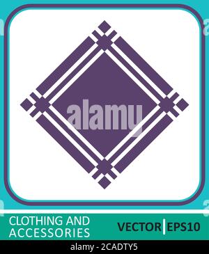 Handkerchief, headscarf. Vector Icon. Simple vector illustration for graphic and web design. Stock Vector