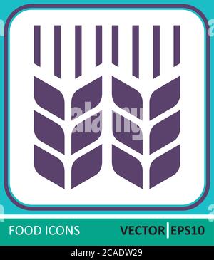 Grain, wheat. Flour. Vector Icon. Simple vector illustration for graphic and web design Stock Vector