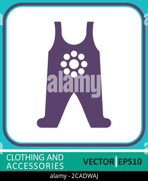Children's jacket, baby blouse. Vector Icon. Simple vector illustration for graphic and web design. Stock Vector