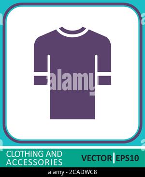 t-short. Vector Icon. Simple vector illustration for graphic and web design Stock Vector
