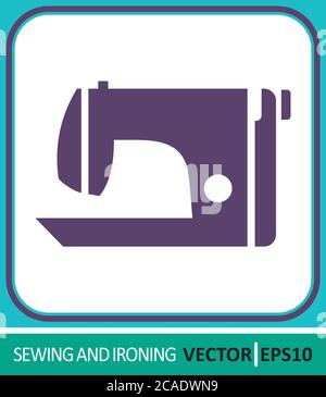Sewing machine. Vector Icon. Simple vector illustration for graphic and web design. Stock Vector