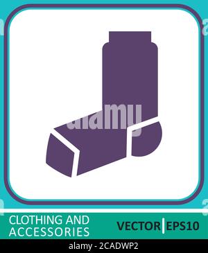 Socks. Vector Icon. Simple vector illustration for graphic and web design. Stock Vector