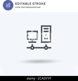 Connection icon vector, filled flat sign, solid pictogram isolated on white, logo illustration. Connection icon for presentation. Stock Vector