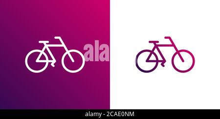 Abstract bicycle logo template. Bike Shop Corporate branding identity Stock Vector
