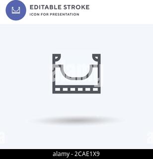 Ramp icon vector, filled flat sign, solid pictogram isolated on white ...