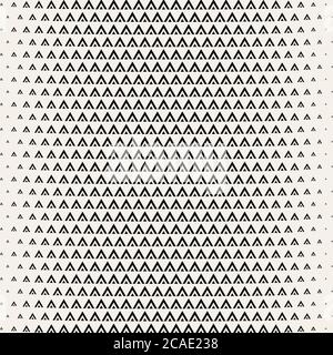 Geometric monochrome pattern. Endless composition from triangles. Hipster print. Vector illustration. Stock Vector