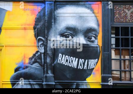 Street Art in London. Black Lives Matter. London, UK, 23 Jul 2020. Credit: Waldemar Sikora Stock Photo