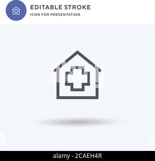Medical icon vector, filled flat sign, solid pictogram isolated on white, logo illustration. Medical icon for presentation. Stock Vector