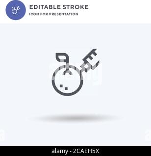 Gmo icon vector, filled flat sign, solid pictogram isolated on white, logo illustration. Gmo icon for presentation. Stock Vector