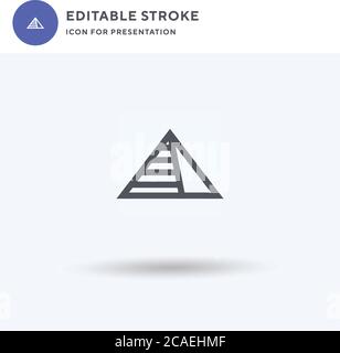 Great Sphinx of Giza, Egypt filled line icon, simple illustration Stock ...
