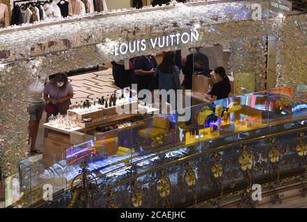 Paris, France, Large Crowd People on Line, Chinese Tourists, Queuing,  Lining up, Shopping bags inside French Department Store, Louis Vuitton  Store, Galeries Lafayette, designer label, queue store sale, paris  chinese community Queuing