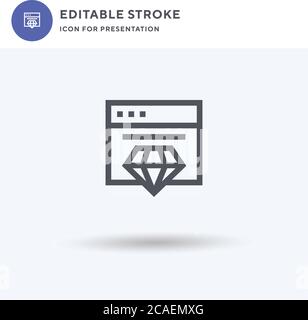 Clean Code icon vector, filled flat sign, solid pictogram isolated on white, logo illustration. Clean Code icon for presentation. Stock Vector