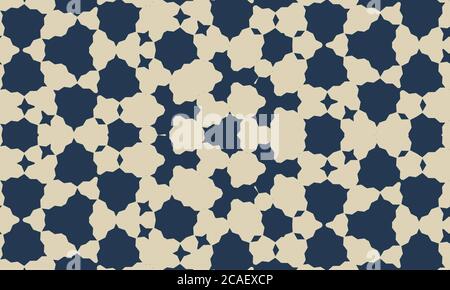 Abstract blue and white kaleidoscope patterned background Stock Photo