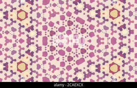 Abstract colorful kaleidoscope patterned background Stock Photo