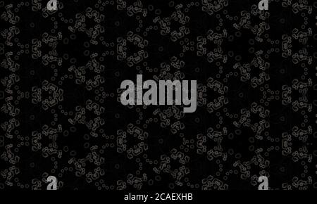 Abstract black and white kaleidoscope patterned background Stock Photo