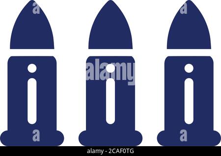 Gun bullet icon. Beautiful design and fully editable vector for commercial, print media, web or any type of design projects. Stock Vector
