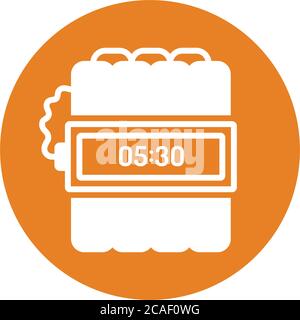 Time bomb icon. Beautiful design and fully editable vector for commercial, print media, web or any type of design projects. Stock Vector
