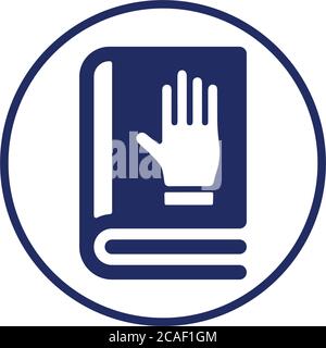 Book, honesty, oath icon. Use for commercial, print media, web or any type of design projects. Stock Vector