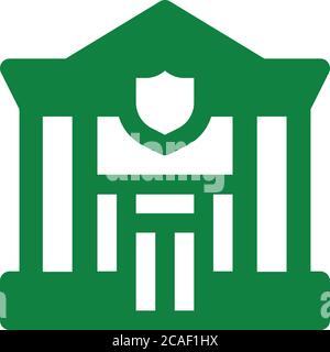 Headquarters, Police station icon. Perfect use for print media, web, stock images, commercial use or any kind of design project. Stock Vector