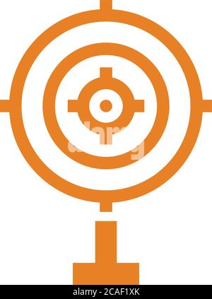 Shooter target icon. Creative element design for designing and developing websites, commercial, print media, web or any type of design projects. Stock Vector