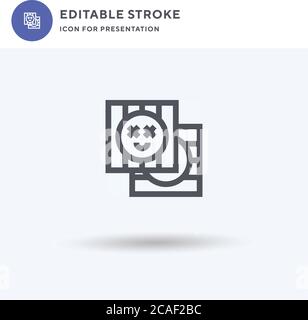Lsd icon vector, filled flat sign, solid pictogram isolated on white ...