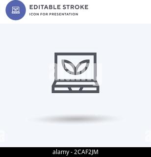 Smart Greenhouse icon vector, filled flat sign, solid pictogram isolated on white, logo illustration. Smart Greenhouse icon for presentation. Stock Vector