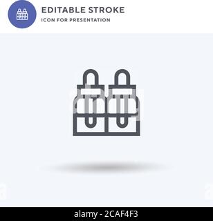 Essential Oils icon vector, filled flat sign, solid pictogram isolated on white, logo illustration. Essential Oils icon for presentation. Stock Vector