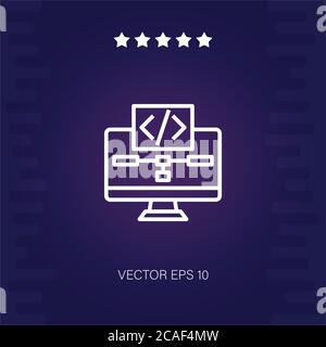 coding vector icon modern illustration Stock Vector