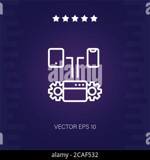 features vector icon modern illustration Stock Vector